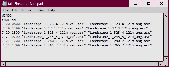 Example of Atmosphere file viewed in Notepad.