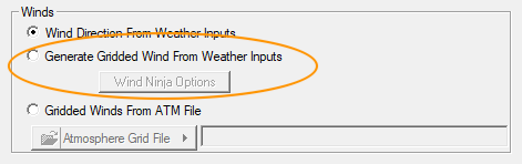 Winds group from the Farsite Weather Inputs tab.