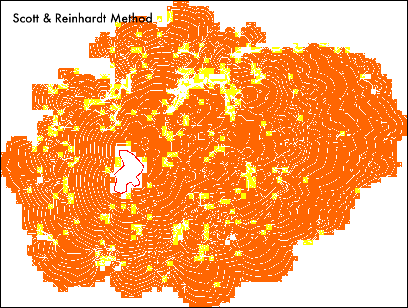 Crown fire activity grid using the Scott/Reinhardt method.