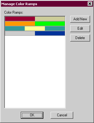 Manage Color Ramps dialog box