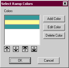 Select Ramp Colors dialog box