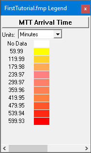 Arrival Time Grid legend