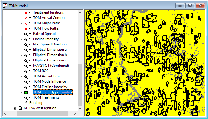 Project window displaying TOM Treat Opportunities.
