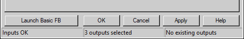 Bottom of Fire Behavior Options tab showing Status bar.