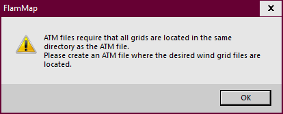 Waring to create ATM file in same directory as the wind grids.