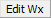 Edit Wx button.