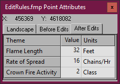 Point Attributtes dialog after edits.